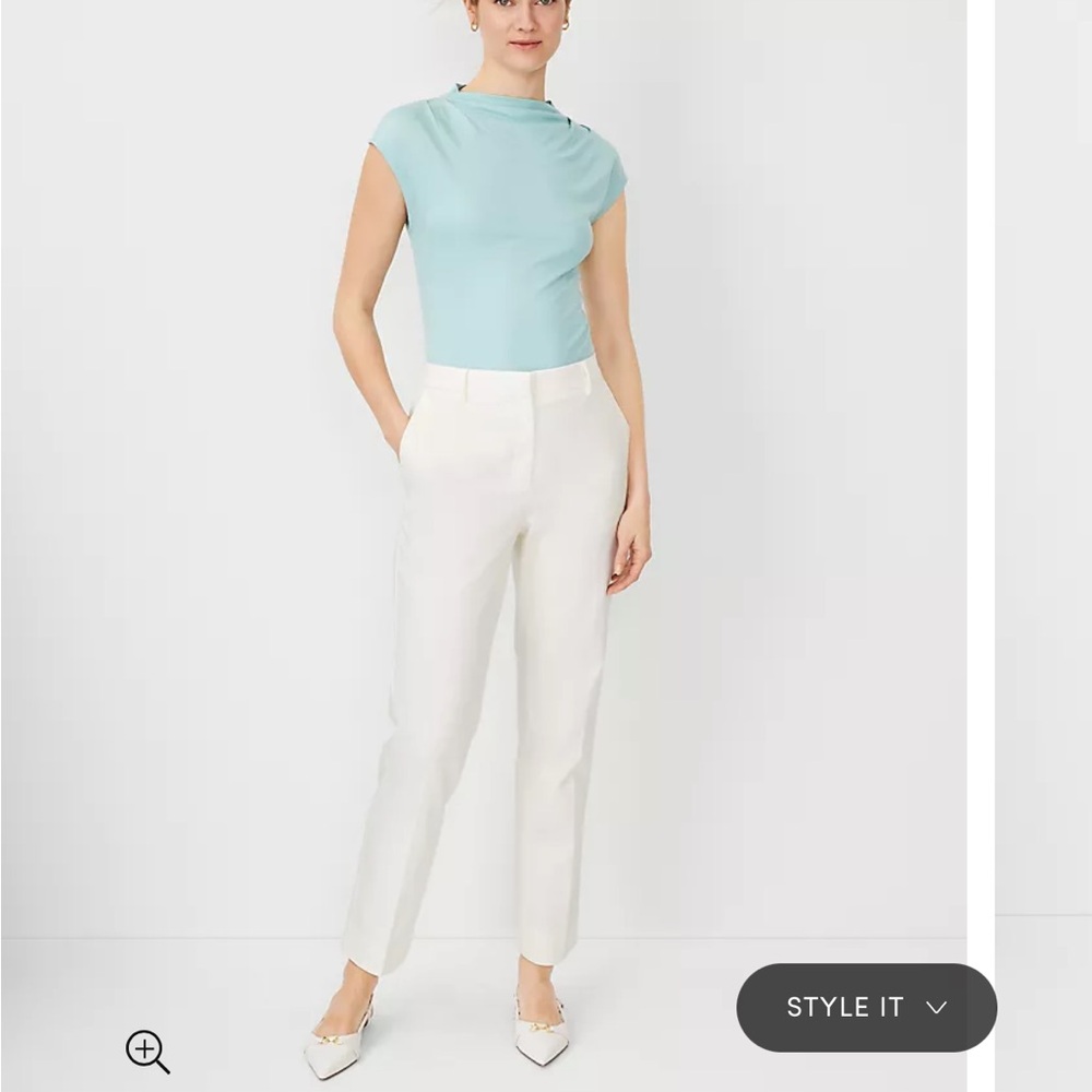 Ann Taylor HR Eva Pant in Ivory